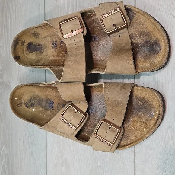 Birkenstock Womens Arizona Taupe Sandals Shoes Sz 42/11