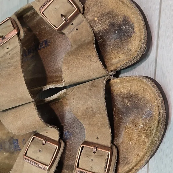 Birkenstock Womens Arizona Taupe Sandals Shoes Sz 42/11