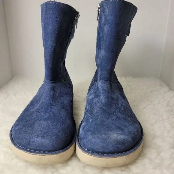 Birkenstock Womens Boots Size 37 EUR 6.5 US Westford, VL Dark Blue Suede Shoes