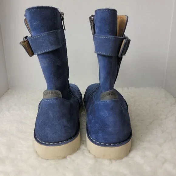 Birkenstock Womens Boots Size 37 EUR 6.5 US Westford, VL Dark Blue Suede Shoes