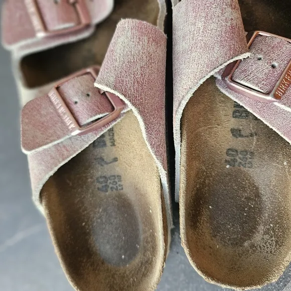 Birkenstock Women's Shoes Birkenstock Arizona Bs 'Washed Metallic  Sandals