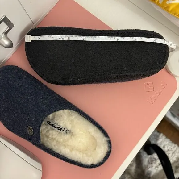 Birkenstock Zermatt Shearling Kids dark blue felt size 2