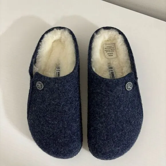 Birkenstock Zermatt Shearling Kids dark blue felt size 2