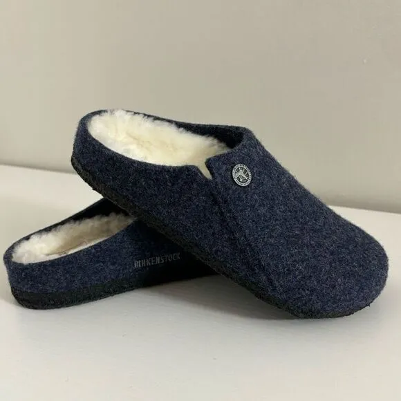 Birkenstock Zermatt Shearling Kids dark blue felt size 2