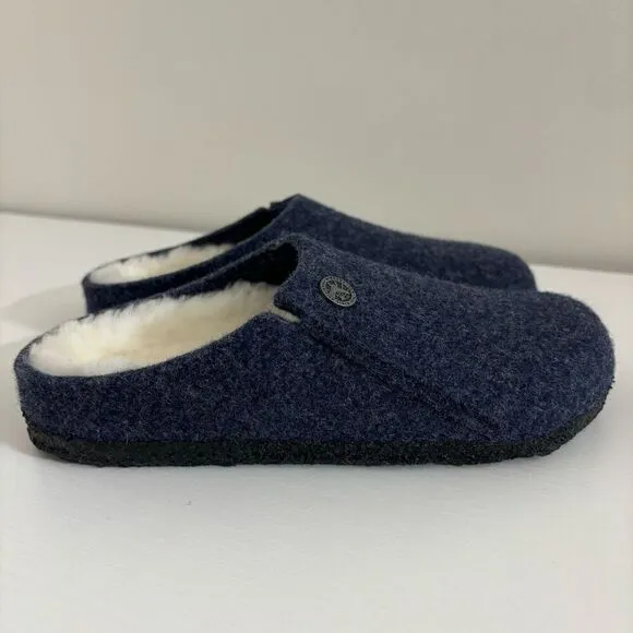 Birkenstock Zermatt Shearling Kids dark blue felt size 2