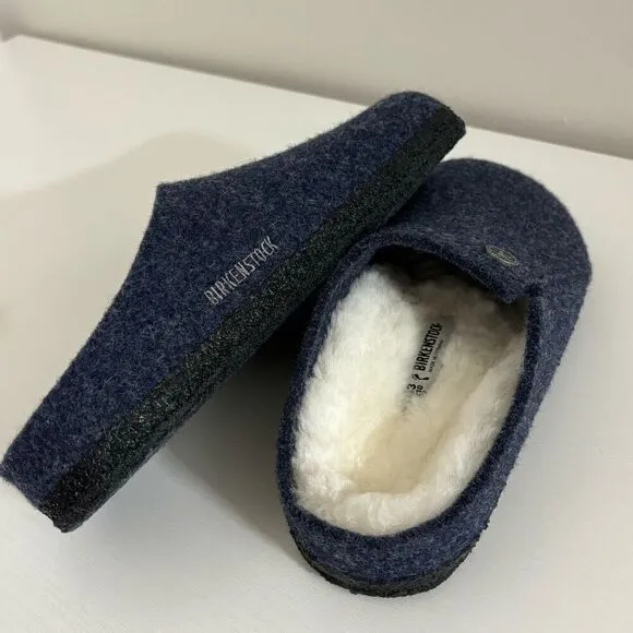 Birkenstock Zermatt Shearling Kids dark blue felt size 2