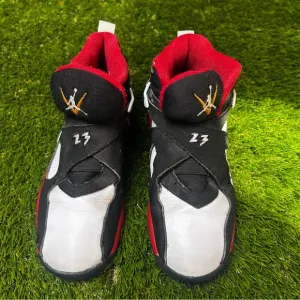 Black and Red High-Top Sneakers with Logo