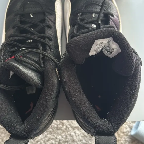 Black and White Jordan High-Top Sneakers