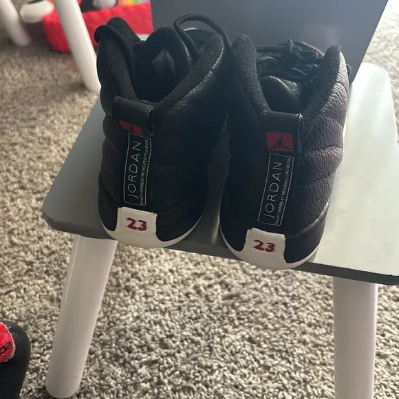 Black and White Jordan High-Top Sneakers