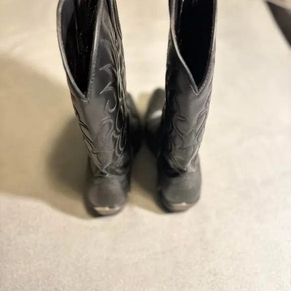 Black Laredo Lizard Leather cowboy boots