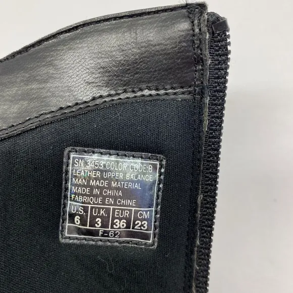 Black Leather boots Size: 6