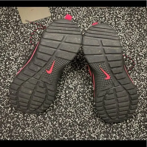 Black and Pink Nike Boots