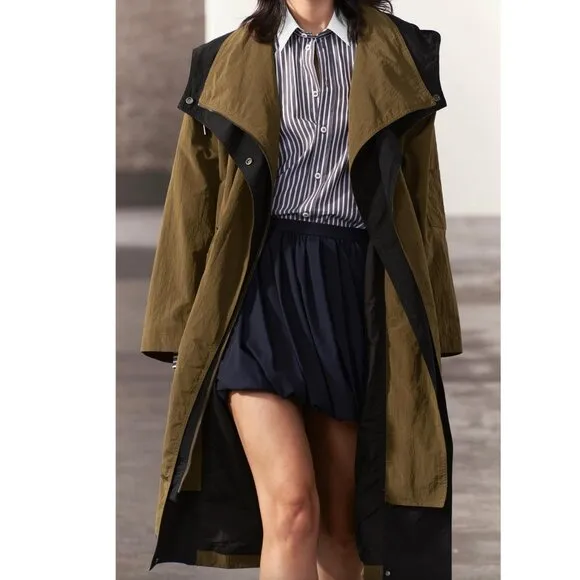 BLOGGER'S FAVE! Zara Mini Balloon Skirt Navy NWT