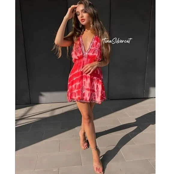 BLOGGER'S FAVE! Zara Red Sequin Mini Dress NWT