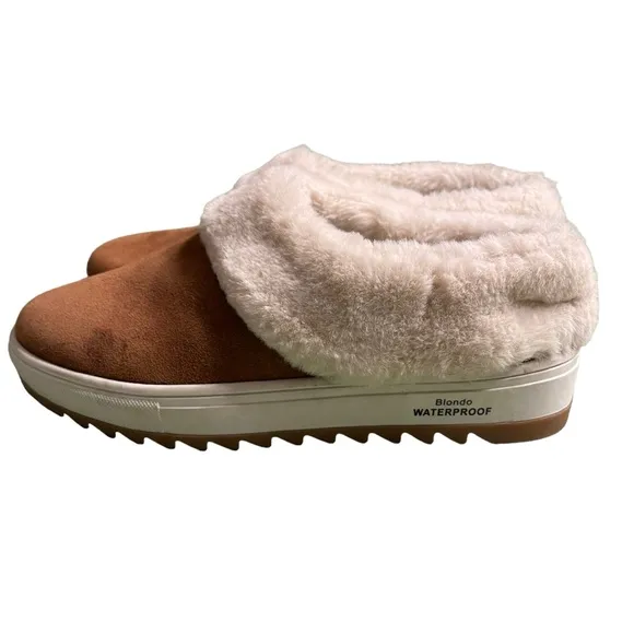 BLONDO Suri Tan  Suede Waterproof Slip On Sneaker Shoes Size 5.5