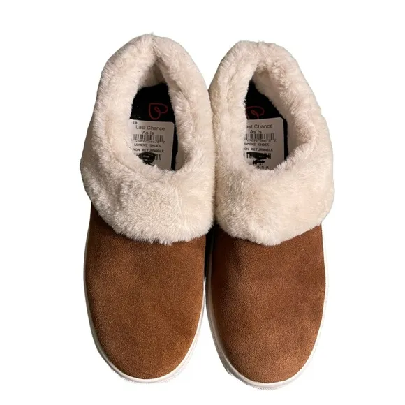 BLONDO Suri Tan  Suede Waterproof Slip On Sneaker Shoes Size 5.5