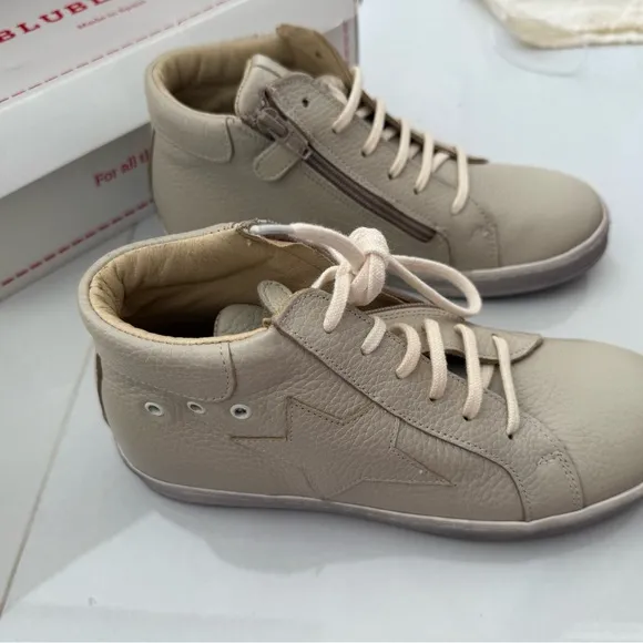 Blublonc girls high top sneakers