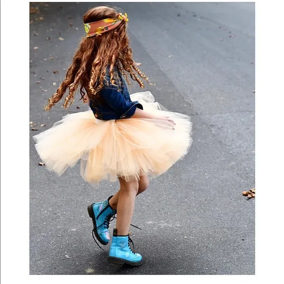 Blue Dr Martens boots