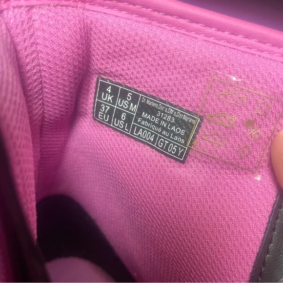 BNWOB Dr Martens Pink 1460’s 8 Eyelet UK 4 US 6 or Big Kids 4 PRICE VERY FIRM