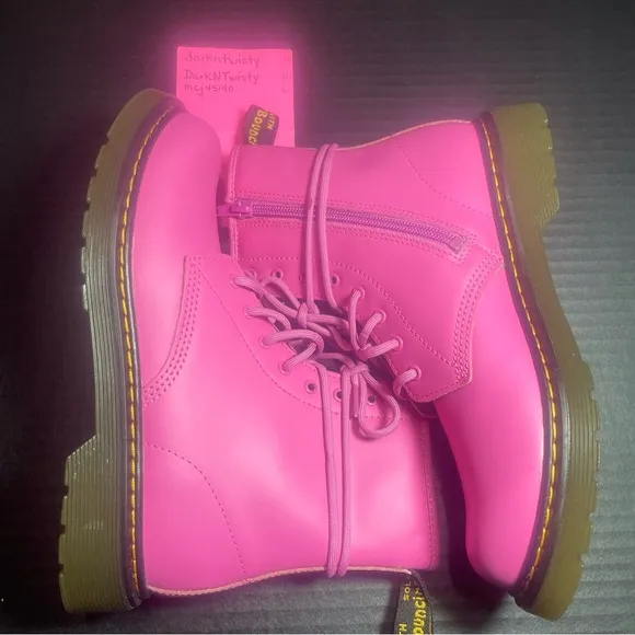 BNWOB Dr Martens Pink 1460’s 8 Eyelet UK 4 US 6 or Big Kids 4 PRICE VERY FIRM