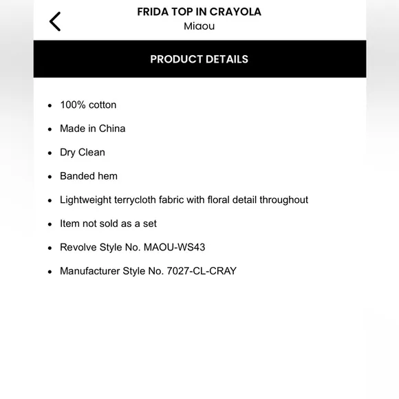 BNWT Miaou Frida Top and Crayola Skirt Set XS