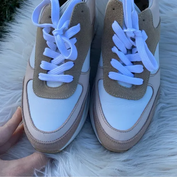 Boden platform natural metallic rhea Sneakers 39
