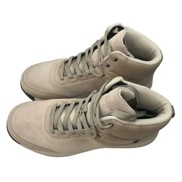 BOGS Boots Mens Size 11.5 Slate Mid Suede Taupe Lace Composite Toe