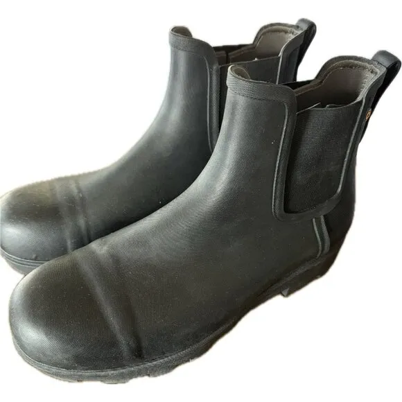 Bogs  Womens Black Laurel Chelsea Comp‎ Safety Toe Waterproof Boots Size 12