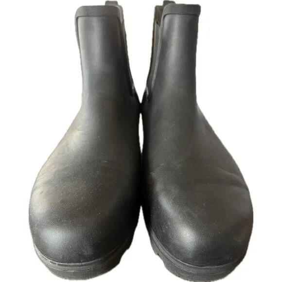 Bogs  Womens Black Laurel Chelsea Comp‎ Safety Toe Waterproof Boots Size 12
