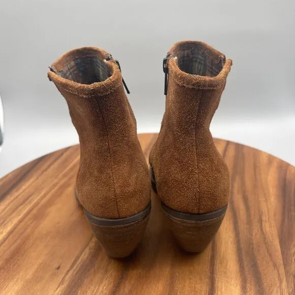 Born Aire Sienna Boots Womens 7.5 M Brown Western Ruched Slouch Bootie Shoes