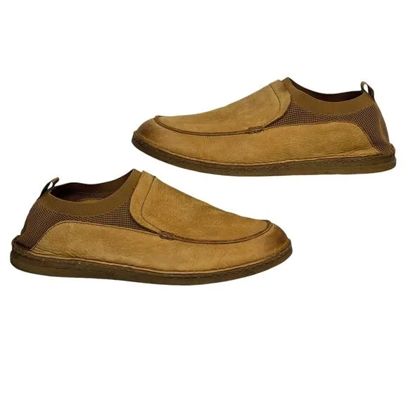 Born Men's Shoes Samuel Suede SZ 13 Slip On Brown Casual Loafer Comfort Easy On