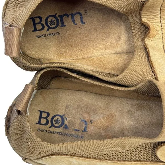 Born Men's Shoes Samuel Suede SZ 13 Slip On Brown Casual Loafer Comfort Easy On