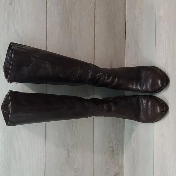 Born Women Crown Tall Kit  Leather Heels Shoes boots sz 8.5