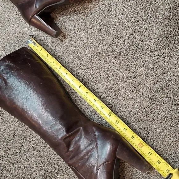 Born Women Crown Tall Kit  Leather Heels Shoes boots sz 8.5