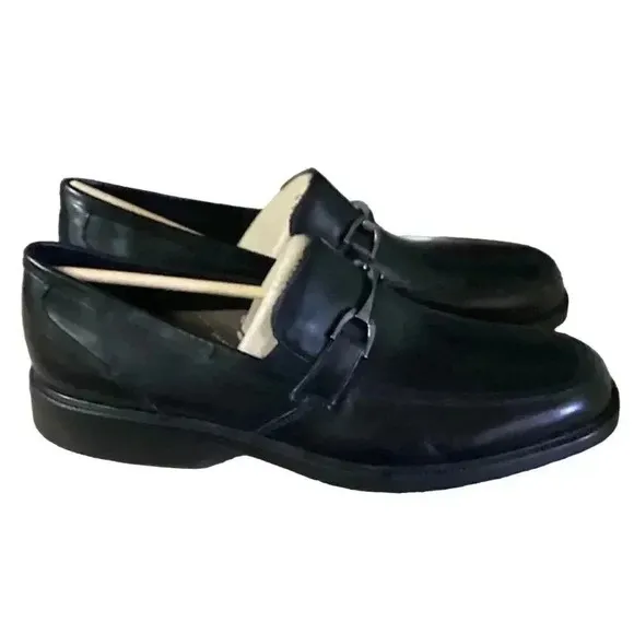 Bostonian Laureate Mens 14 M Slip On Loafer Dress Shoes Black Leather NEW