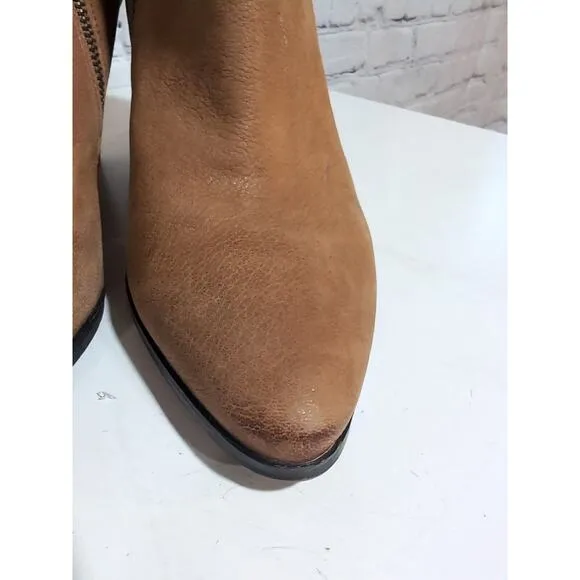 Boutique 9 Isoke Women's Nubuck Leather Ankle Boots, Light Brown Women's Size 10