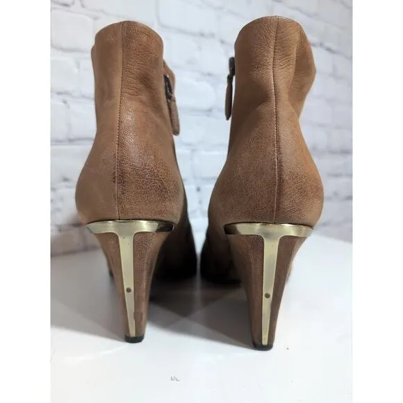 Boutique 9 Isoke Women's Nubuck Leather Ankle Boots, Light Brown Women's Size 10