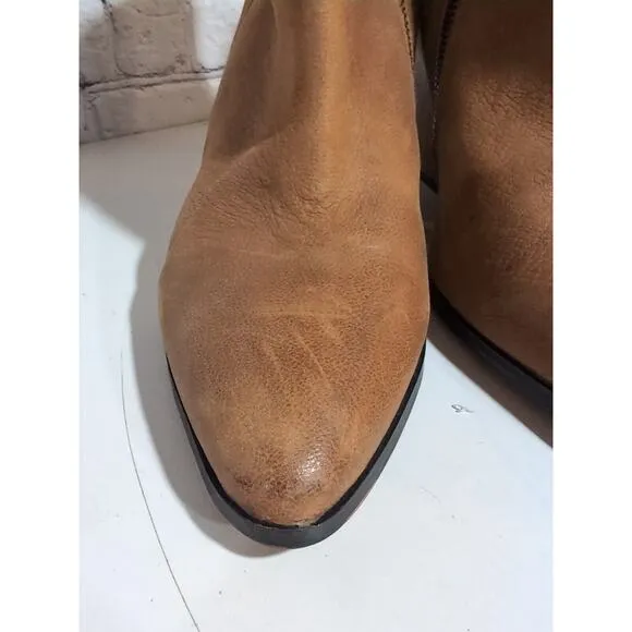 Boutique 9 Isoke Women's Nubuck Leather Ankle Boots, Light Brown Women's Size 10