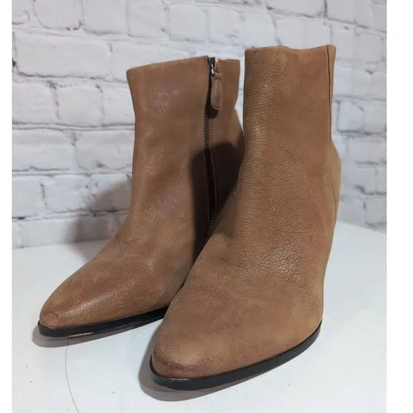 Boutique 9 Isoke Women's Nubuck Leather Ankle Boots, Light Brown Women's Size 10