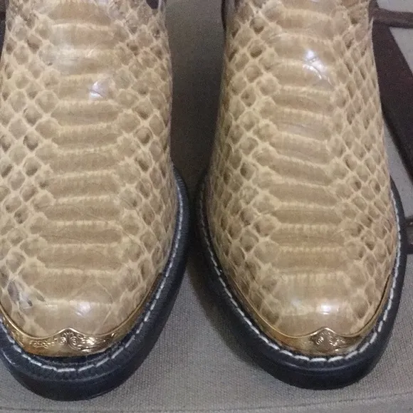 Boys Laredo Brown Snakeskin Print Boots size 3