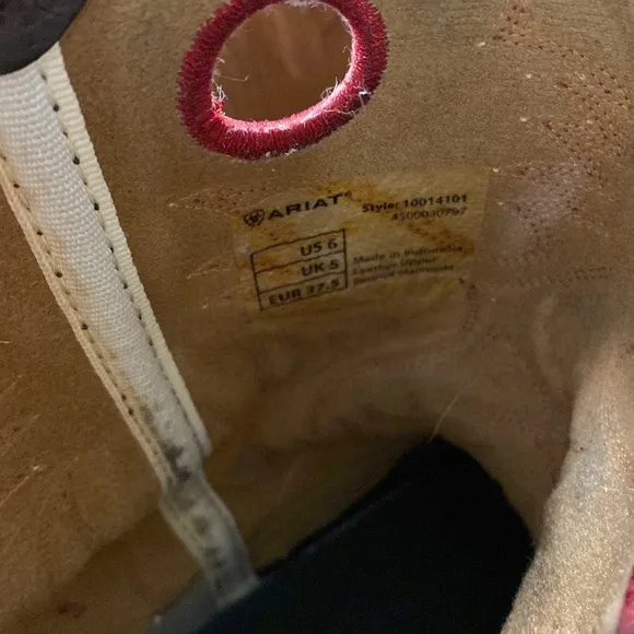 Boys square toe Ariat boots