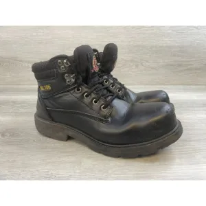 Brahma Gus MNBR46DP003 Men's 10.5W Black Leather Steel Toe Lace Up 6&quot; Work Boot