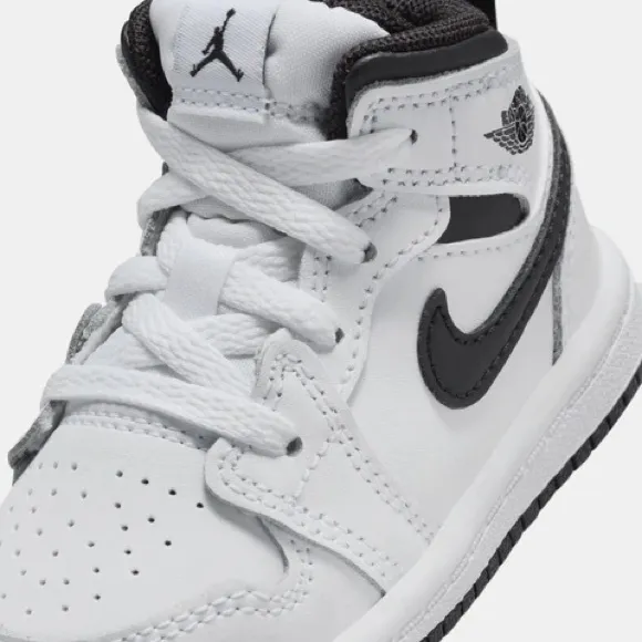 Brand New Air Jordan 1 Mid Toddler’s/Baby Kids Shoes “White/Black”