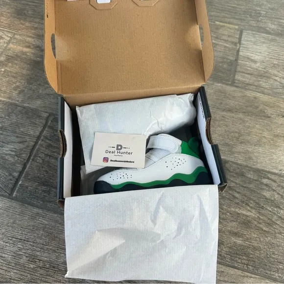 Brand New Air Jordan 6 Ring “Lucky Green” Toddler’s Shoes
