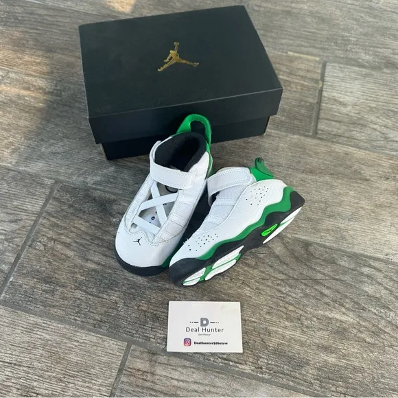 Brand New Air Jordan 6 Ring “Lucky Green” Toddler’s Shoes