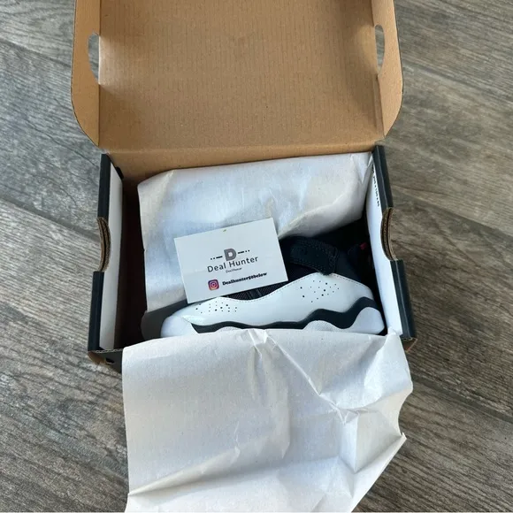 Brand New Air Jordan 6 Rings Toddler/Kids Shoes “Black/White”