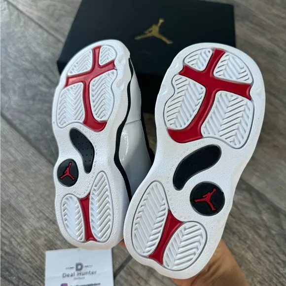 Brand New Air Jordan 6 Rings Toddler/Kids Shoes “Black/White”