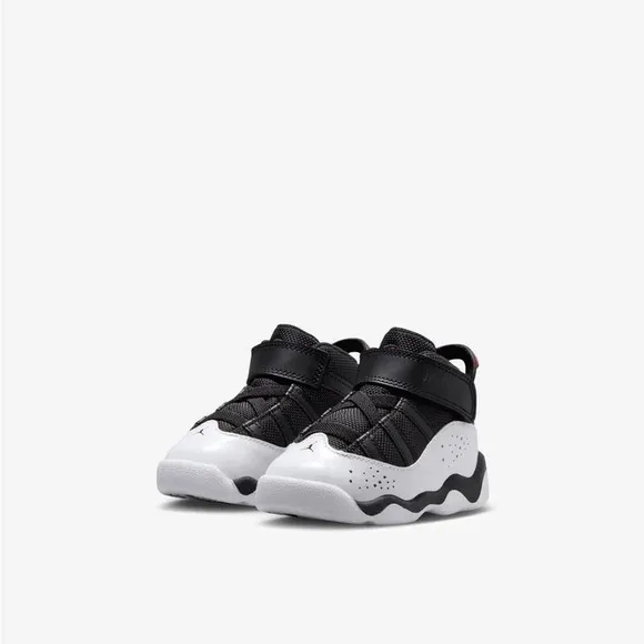 Brand New Air Jordan 6 Rings Toddler/Kids Shoes “Black/White”