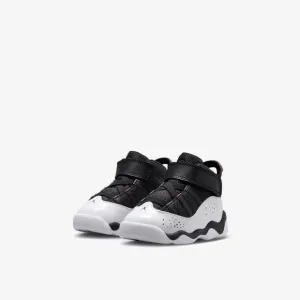 Brand New Air Jordan 6 Rings Toddler/Kids Shoes “Black/White”