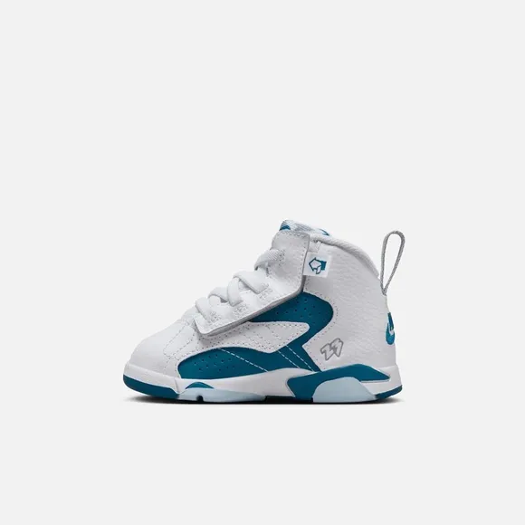 Brand New Air Jordan Kids’ MVP White Industrial Blue Shoes (TD 8c/9c/10c)